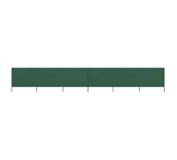 vidaXL Paravent 6 panneaux Tissu 800 x 160 cm Vert