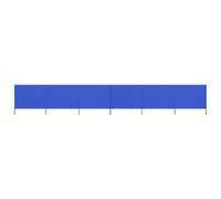 Vidaxl Paravent 6 Panneaux Tissu 800 X 80 Cm Bleu Azuré Bleu