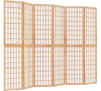 vidaXL Paravent 6 pièces style japonais Pliable 240x170 cm