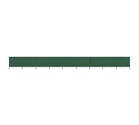 vidaXL Paravent 9 Panneaux Ecran de Plage Anti-Vent Abri de Plage Pare-Vue Coupe-Vent Camping Jardin Pliable Extérieur Tissu 1200x160 cm Vert