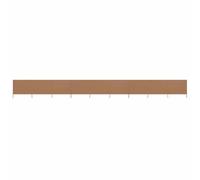vidaXL Paravent 9 Panneaux Ecran de Plage Anti-Vent Abri de Plage Pare-Vue Coupe-Vent Camping Jardin Pliable Extérieur Tissu 1200x120 cm Taupe