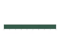 vidaXL Paravent 9 Panneaux Ecran de Plage Anti-Vent Abri de Plage Pare-Vue Coupe-Vent Camping Jardin Pliable Extérieur Tissu 1200x160 cm Vert