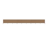 vidaXL Paravent 9 Panneaux Ecran de Plage Anti-Vent Abri de Plage Pare-Vue Coupe-Vent Camping Jardin Pliable Extérieur Tissu 1200x160 cm Taupe