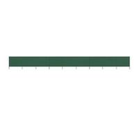 vidaXL Paravent 9 Panneaux Ecran de Plage Anti-vent Abri de Plage Pare-vue Coupe-vent Camping Jardin Pliable Extérieur Tissu 1200x80 cm Vert Vert G