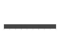 vidaXL Paravent 9 Panneaux Tissu 1200 x 160 cm Anthracite