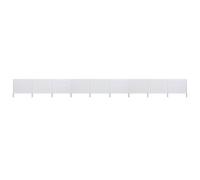 vidaXL Paravent 9 panneaux Tissu 1200 x 160 cm Blanc sable