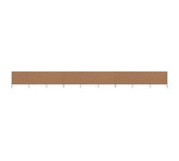 vidaXL Paravent 9 panneaux Tissu 1200 x 160 cm Taupe