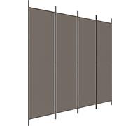 vidaXL Cloison de séparation 4 panneaux Anthracite 200x220 cm Tissu