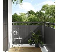 vidaXL Paravent de balcon anthracite 400x90 cm résine tressée