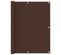 vidaXL Paravent de balcon brun 120 x 300 cm en tissu Oxford