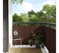 vidaXL Paravent de balcon brun et noir 300x100 cm résine tressée