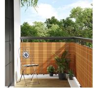 vidaXL Paravent de balcon 156268 – Résine tressée marron clair 400x80 cm (écran d'intimité)