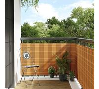 vidaXL Paravent de balcon marron clair 600x100 cm résine tressée