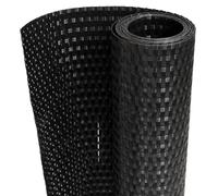 vidaXL Paravent de balcon 1000x80 cm résine tressée Noir - écran d'intimité extérieur