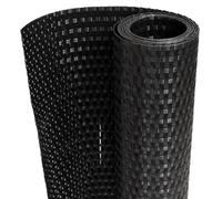 vidaXL Paravent de balcon noir 400x80 cm résine tressée, écran de jardin, écran extérieur, écran d’intimité de clôture, 156298 Noir G