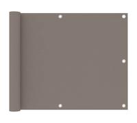 vidaXL paravent de balcon taupe 75 x 600 cm tissu Oxford
