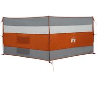 vidaXL Paravent de camping Gris et orange 340x130 cm Imperméable à l'eau