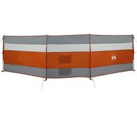 vidaXL Paravent de camping Gris et orange 508x130 cm Imperméable à l'eau