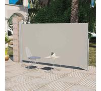 VidaXL Paravent Store vertical Patio Terrasse 160 x 300 cm Couleur Crème Blanc
