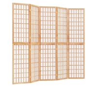 vidaXL Paravent style japonais 5 pièces Pliable 200x170 cm