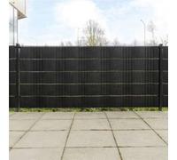 vidaXL Paravents de balcon 5 pcs noir 255x19 cm résine tressée, écran de jardin, écran extérieur, écran d’intimité 156318 Noir