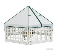 vidaXL Parc de Jeu pour Chiens à 6 Panneaux 177,5 x 154,5 x 112 cm