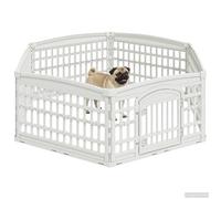 vidaXL Parc de Jeu pour Chiens à 6 Panneaux 177,5 x 154,5 x 58 cm