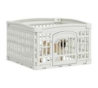 vidaXL Parc pour Chien à 4 Panneaux 60 x 60 x 38 cm Plastique Blanc