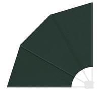 vidaXL Pare-Vue extérieur en Vert foncé, 115 x 115 cm. Résistant aux UV, en Acier revêtu de Poudre. Pliable, Parfait pour Le Balcon ou Le Jardin. Réglage Manuel et Forme d'ombre en Vague. Une solutio