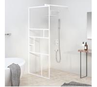vidaXL Paroi de douche 90x195 cm ESG Verre Blanc 151869