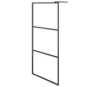 VidaXL Paroi de douche à l'italienne à verre ESG Noir 80x195 cm