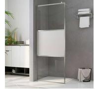 vidaXL Paroi de douche à l'italienne 146640 – Verre ESG demi-dépoli