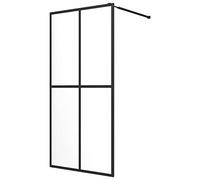 vidaXL Paroi de Douche à Passage Cabine de Douche Paroi de Douche à l’Italienne Salle de Bain Maison Intérieur Verre Trempé Transparent 118x190 cm