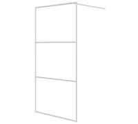 vidaXL Paroi de douche Blanc 100x195 cm Verre ESG transparent