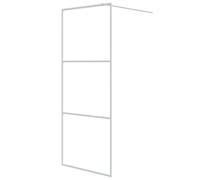 vidaXL Paroi de douche Blanc 80x195 cm Verre ESG transparent