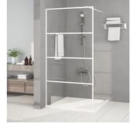 vidaXL Paroi de Douche Ecran Cloison Cabine de Douche Salle de Bain Intérieur Résistance aux Eclaboussures Blanc 100x195 cm 152142