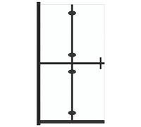 vidaXL Paroi de Douche Pliable Cloison de Baignoire Accessoire de Salle de Bain Cloison de Douche Maison Intérieur Verre ESG Transparent 70x190 cm