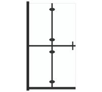 vidaXL Paroi de douche pliable Verre ESG transparent 80x190 cm