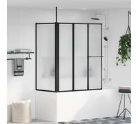 vidaXL Paroi de douche Pliant Other Noir 120 x 70 x 137 cm Aluminium