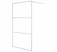 vidaXL Paroi de douche Argenté 115x195 cm Verre ESG transparent