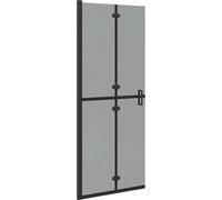 vidaXL Paroi de douche Walk-in noir et foncé-transparent 80 x 190 cm