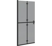 vidaXL Paroi de douche Walk-in noir et foncé-transparent 90 x 190 cm