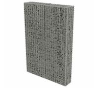 vidaXL Paroi de Gabion avec Cache en Acier galvanisé 100 x 20 x 150 cm