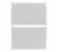 vidaXL Tentwanden 2 st gaas wit en zwart 45121 Blanc G