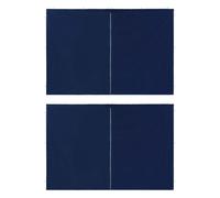 vidaXL Tentwanden met ritssluiting PE blauw 2 st45116 Bleu G