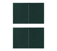 Vidaxl Paroi De Tente Réception 2 Pcs Avec Fermeture Éclair Pe Vert Vert