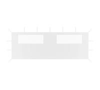 Vidaxl Paroi Latã©Rale De Belvã©Dã¿Re Avec Fenãªtres 6x2 M Blanc