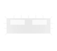 Vidaxl Paroi Latã©Rale De Belvã©Dã¿Re Avec Fenãªtres 6x2 M Blanc
