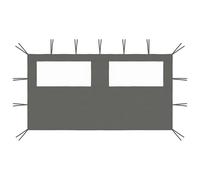 Vidaxl Paroi Latérale De Belvédère Avec Fenêtres 4x2 M Anthracite