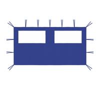 Prieelzijwand met ramen 4x2 m blauw3070422